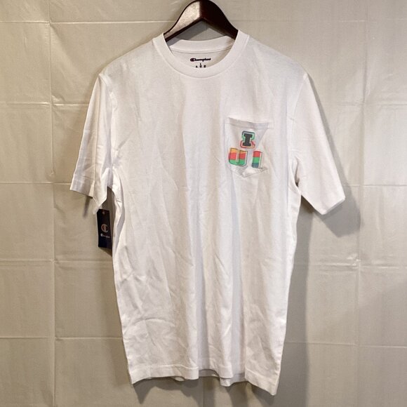 Champion‎ Illinois Illini white Pocket T-Shirt - Picture 1 of 3